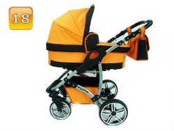 Barnvagn,Liggdel + Bilbarnstol + Sittdel - 3in1 TWING