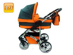 Barnvagn,Liggdel + Bilbarnstol + Sittdel - 3in1 TWING