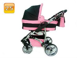 Barnvagn,Liggdel + Bilbarnstol + Sittdel - 3in1 TWING