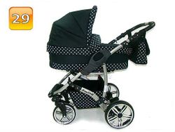 Barnvagn,Liggdel + Bilbarnstol + Sittdel - 3in1 TWING
