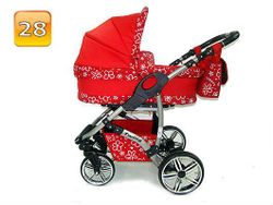 Barnvagn,Liggdel + Bilbarnstol + Sittdel - 3in1 TWING
