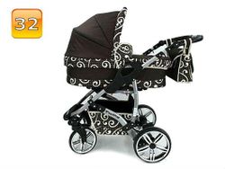 Barnvagn,Liggdel + Bilbarnstol + Sittdel - 3in1 TWING