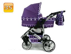 Barnvagn,Liggdel + Bilbarnstol + Sittdel - 3in1 TWING