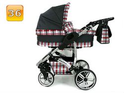 Barnvagn,Liggdel + Bilbarnstol + Sittdel - 3in1 TWING