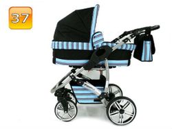 Barnvagn,Liggdel + Bilbarnstol + Sittdel - 3in1 TWING