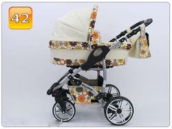 Barnvagn,Liggdel + Bilbarnstol + Sittdel - 3in1 TWING