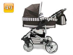 Barnvagn,Liggdel + Bilbarnstol + Sittdel - 3in1 TWING