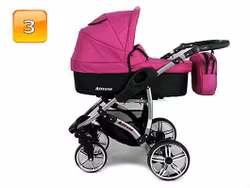 Barnvagn,Liggdel + Bilbarnstol + Sittdel - 3in1 ALLIVIO