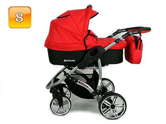 Barnvagn,Liggdel + Bilbarnstol + Sittdel - 3in1 ALLIVIO