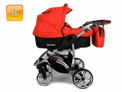 Barnvagn,Liggdel + Bilbarnstol + Sittdel - 3in1 ALLIVIO
