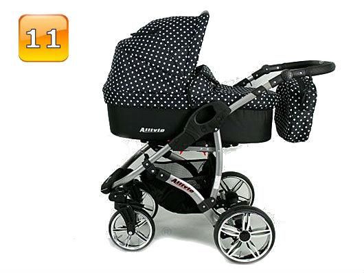 Barnvagn,Liggdel + Bilbarnstol + Sittdel - 3in1 ALLIVIO