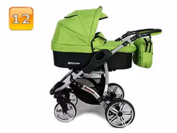Barnvagn,Liggdel + Bilbarnstol + Sittdel - 3in1 ALLIVIO