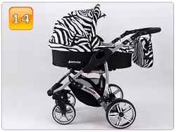 Barnvagn,Liggdel + Bilbarnstol + Sittdel - 3in1 ALLIVIO