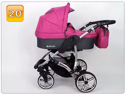 Barnvagn,Liggdel + Bilbarnstol + Sittdel - 3in1 ALLIVIO