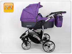 Barnvagn,Liggdel + Bilbarnstol + Sittdel - 3in1 ALLIVIO