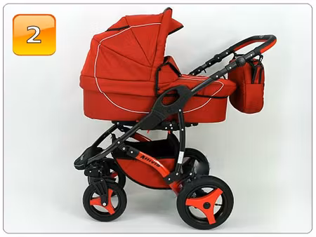 Barnvagn,Liggdel + Bilbarnstol + Sittdel - 3in1 ALLIVIO II