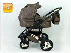 Barnvagn,Liggdel + Bilbarnstol + Sittdel - 3in1 ALLIVIO II