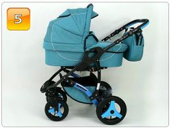 Barnvagn,Liggdel + Bilbarnstol + Sittdel - 3in1 ALLIVIO II
