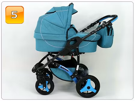 Barnvagn,Liggdel + Bilbarnstol + Sittdel - 3in1 ALLIVIO II