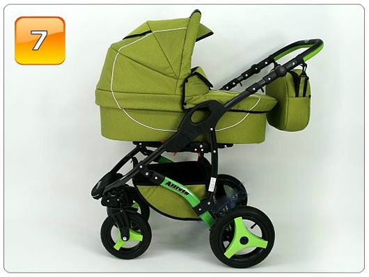 Barnvagn,Liggdel + Bilbarnstol + Sittdel - 3in1 ALLIVIO II