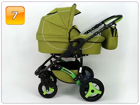 Barnvagn,Liggdel + Bilbarnstol + Sittdel - 3in1 ALLIVIO II