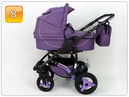 Barnvagn,Liggdel + Bilbarnstol + Sittdel - 3in1 ALLIVIO II