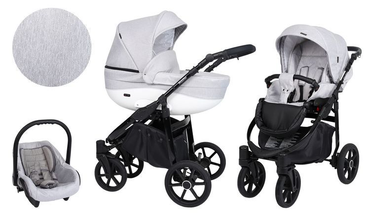 Barnvagn,Liggdel + Bilbarnstol + Sittdel - 3in1 Master