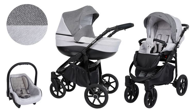 Barnvagn,Liggdel + Bilbarnstol + Sittdel - 3in1 Master