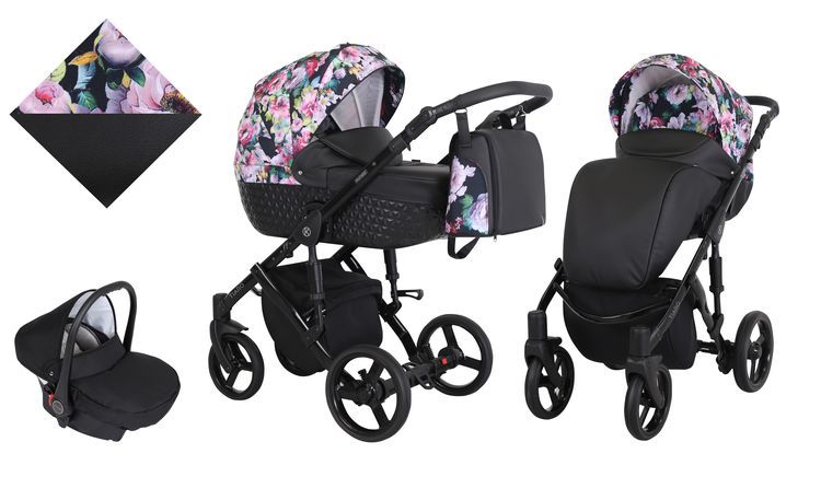 Barnvagn,Liggdel + Bilbarnstol + Sittdel - 3in1 Tiaro