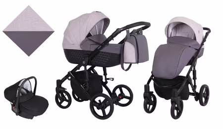Barnvagn,Liggdel + Bilbarnstol + Sittdel - 3in1 Tiaro