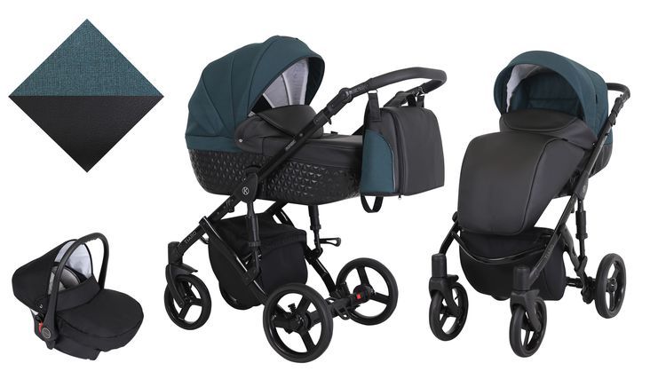 Barnvagn,Liggdel + Bilbarnstol + Sittdel - 3in1 Tiaro