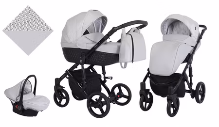 Barnvagn,Liggdel + Bilbarnstol + Sittdel - 3in1 Tiaro