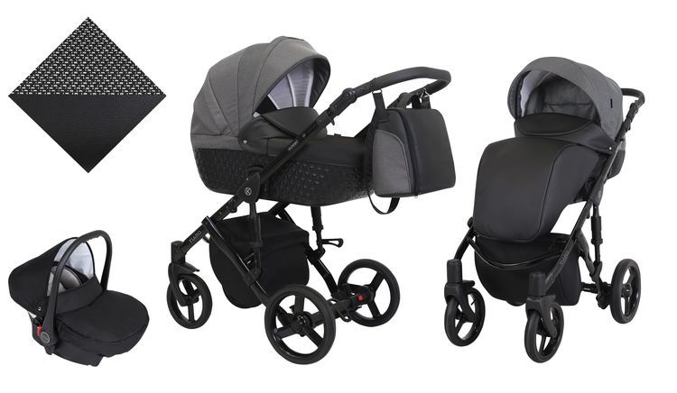 Barnvagn,Liggdel + Bilbarnstol + Sittdel - 3in1 Tiaro