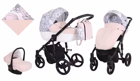 Barnvagn,Liggdel + Bilbarnstol + Sittdel - 3in1 Tiaro