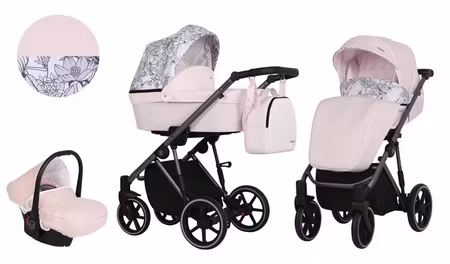 Barnvagn,Liggdel + Bilbarnstol + Sittdel - 3in1 Molto