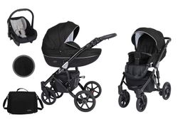Barnvagn,Liggdel + Bilbarnstol + Sittdel - 3in1 Mila