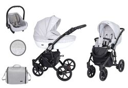 Barnvagn,Liggdel + Bilbarnstol + Sittdel - 3in1 Mila