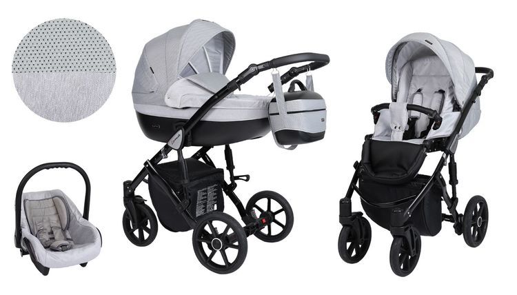 Barnvagn,Liggdel + Bilbarnstol + Sittdel - 3in1 Lavado