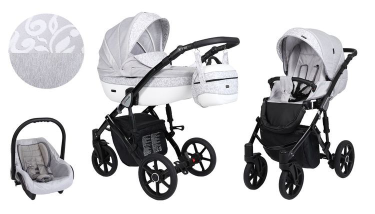 Barnvagn,Liggdel + Bilbarnstol + Sittdel - 3in1 Lavado