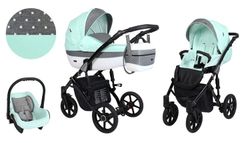 Barnvagn,Liggdel + Bilbarnstol + Sittdel - 3in1 Lavado