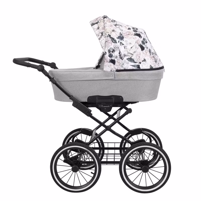 Barnvagn,Liggdel + Bilbarnstol + Sittdel - 3in1 Romantic