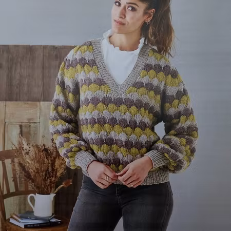 V-ringad sweater 899302