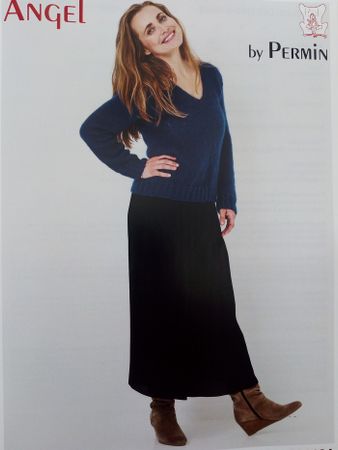 Mohairjumper med V-ringning  894184
