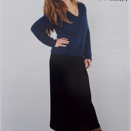 Mohairjumper med V-ringning  894184