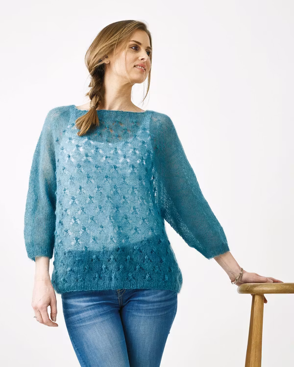 Raglanjumper med bubblor  894182