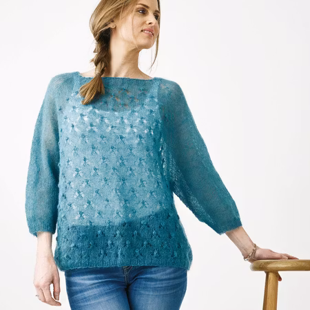 Raglanjumper med bubblor  894182