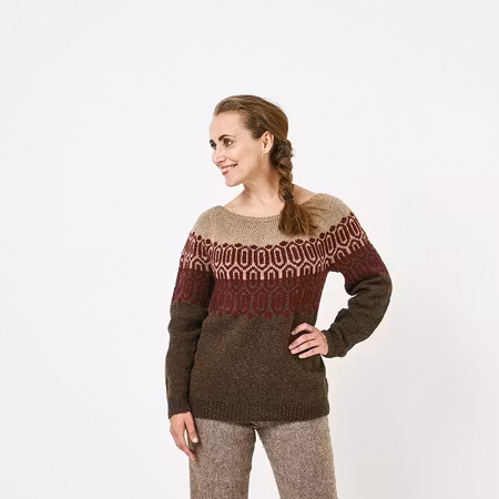 Mönstrad sweater 899006