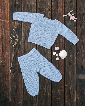 Babysätt i resårmönster 899032