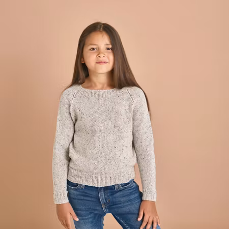 Baströja med raglan till barn   899037
