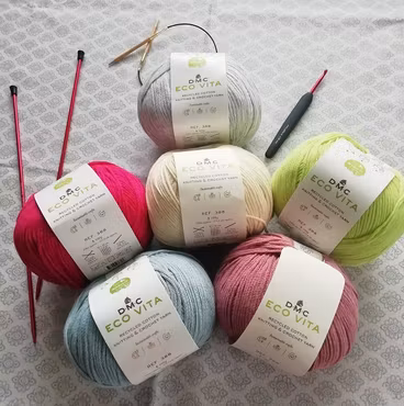DMC ECO VITA - Recycled cotton - Knitting & crochet yarn   REA -25%    t.o.m. 30 juni